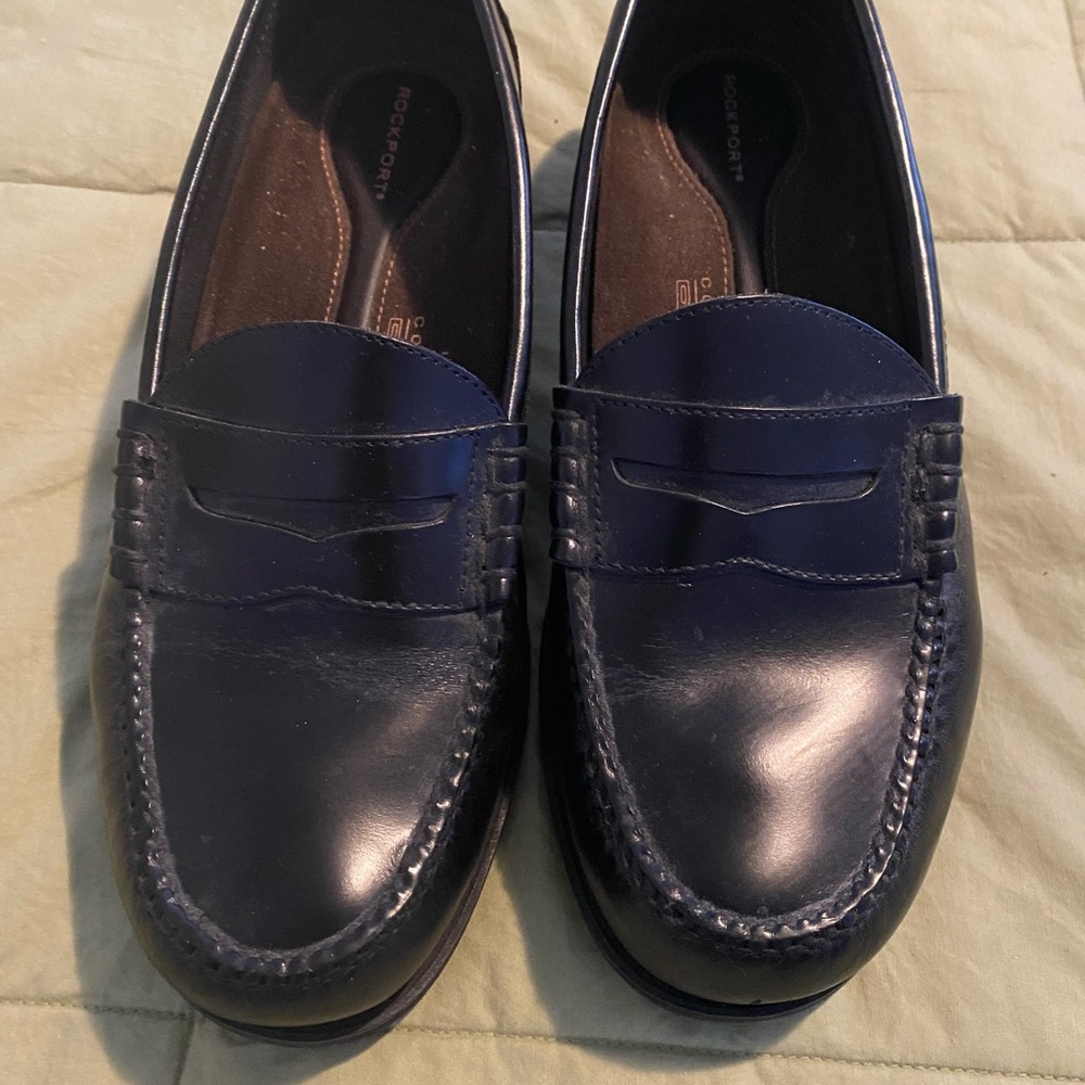 Rockport men’s Black Loafers size 10W